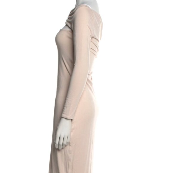 SER.O.YA Bateau Neckline Midi Dress (Irene Peekaboo) Pastel Pink (Large) - Picture 2 of 3